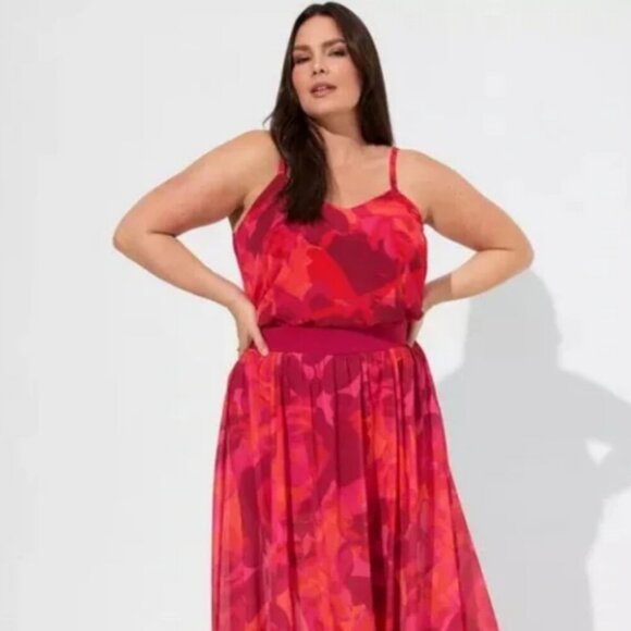 Torrid Sophie Chiffon Swing Cami - Size 4 - Picture 2 of 4